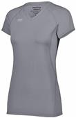 High Five Ladies Girls Truhit Short Sleeve Volleyball Jersey GRAPHITE Primary