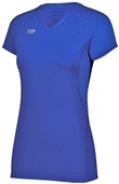 High Five Ladies Girls Truhit Short Sleeve Volleyball Jersey ROYAL Primary