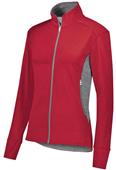  Ladies Girls Ziped Pockets Jacket (Black,Carbon,Navy,Royal,Red)