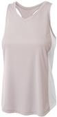 A4 Womens Pacer Softball Tank Jersey SILVER/WHITE Primary
