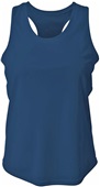 A4 Women's Athletic Racerback Softball Tank NAVY Primary