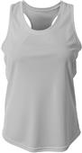 A4 Women's Athletic Racerback Softball Tank SILVER Primary