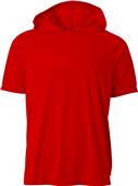 A4 Mens Cooling Performance Short Sleeve Hood Tee