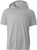 A4 Mens Cooling Performance Short Sleeve Hood Tee