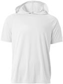 A4 Mens Cooling Performance Short Sleeve Hood Tee