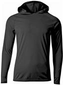 A4 Mens Cooling Performance Long Sleeve Hood Tee