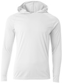 A4 Mens Cooling Performance Long Sleeve Hood Tee