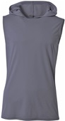 A4 Mens Cooling Performance Sleeveless Hood Tee