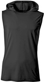 A4 Mens Cooling Performance Sleeveless Hood Tee