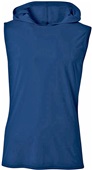 A4 Mens Cooling Performance Sleeveless Hood Tee