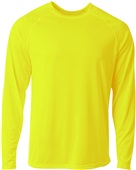 A4 Men Youth SureColor Long Sleeve Cationic Tee