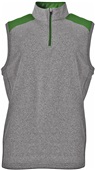 A4 Mens Tourney Sleeveless Fleece Quarter Zip Vest