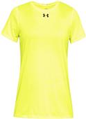 Under Armour Womens Girls Locker SS Tee 2.0 HIGH-VIS YELLOW Primary