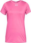 Under Armour Womens Girls Locker SS Tee 2.0 PUNK PINK Primary