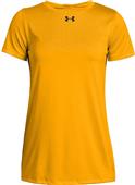 Under Armour Womens Girls Locker SS Tee 2.0 STEELTOWN GOLD Primary