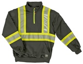Work King Adult 1/4 Zip Safety Pullover