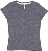 LAT Sportswear Ladies V-Neck Melange Tee