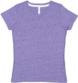 LAT Sportswear Ladies V-Neck Melange Tee