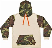 LAT Sportswear Adult Fashion Camo Hoodie NATURAL/GREEN WOODLAND/ORANGE Primary
