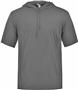 Badger Adult Youth Bcore Short Sleeve Hood Tee GRAPHITE Primary