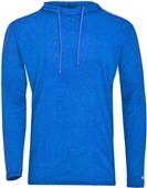 Badger Adult/Youth Tri-Blend Surplice Hood Tee ROYAL HEATHER Primary