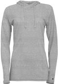 Badger Tri-Blend Surplice Women's Hoodie Tee OXFORD Primary