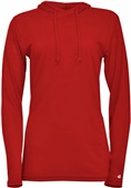 Badger Tri-Blend Surplice Women's Hoodie Tee