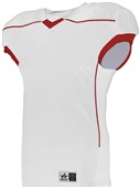 Alleson Adult/Youth Speed Game Football Jersey WHITE/RED Primary