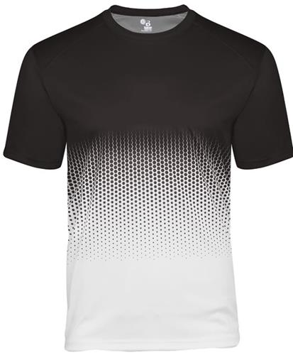 Badger Adult Youth Hex 2.0 Tee Jersey BLACK HEX 