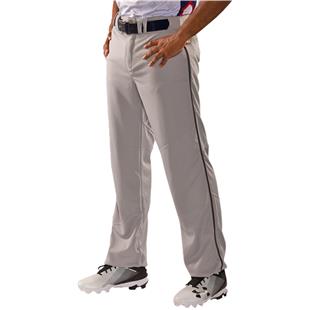 Alleson Athletic Relaxed Fit Open Bottom Pinstripe Baseball Pants 605WPN