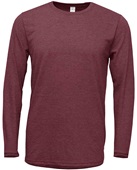 Baw Mens/Youth Long Sleeve Soft-Tek Blend T-Shirt ANTIC MAROON Primary