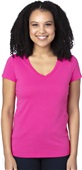 Threadfast Apparel Ladies Ultimate V-Neck T-Shirt HOT PINK Primary