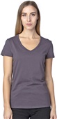 Threadfast Apparel Ladies Ultimate V-Neck T-Shirt GRAPHITE Primary