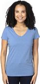 Threadfast Apparel Ladies Ultimate V-Neck T-Shirt ROYAL HEATHER Primary