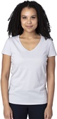 Threadfast Apparel Ladies Ultimate V-Neck T-Shirt SILVER Primary