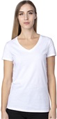 Threadfast Apparel Ladies Ultimate V-Neck T-Shirt WHITE Primary