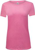 Threadfast Apparel Ladies Triblend T-Shirt NEON PINK TRIBLEND Primary