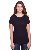 Threadfast Apparel Ladies Triblend T-Shirt SOLID BLK TRBLND Primary