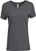 Threadfast Apparel Ladies Triblend T-Shirt BLACK TRIBLEND Primary