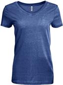 Threadfast Apparel Ladies Vintage Dye VNeck TShirt VINTAGE NAVY Primary