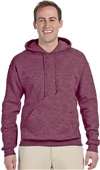 Jerzees Adult NuBlend Fleece Pullover Hoodie VINTAGE HEATHER MAROON Primary
