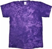 Colortone Tie-Dye Adult Crystal Wash T-Shirt PURPLE Primary