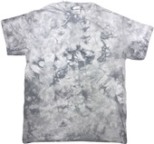 Colortone Tie-Dye Adult Crystal Wash T-Shirt SILVER Primary