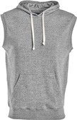 J America Adult Triblend Fleece Sleeveless Hood 8877