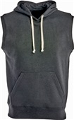 J America Adult Triblend Fleece Sleeveless Hood 8877