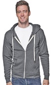 Royal Apparel Unisex Organic French Terry Zip Hood 97150 HEATHER COAL Primary