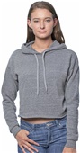 Women's eco Triblend Fleece Crop Hoodie ECO TRI GREY Primary