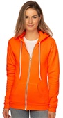 Royal Apparel Unisex Fashion Fleece Neon Zip Hoody