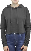 Womens Fashion Fleece Crop Hoodie