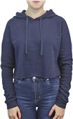 Womens Fashion Fleece Crop Hoodie